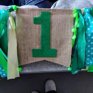 '1' Highchair Banner